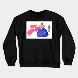 blue rock abstract Crewneck Sweatshirt